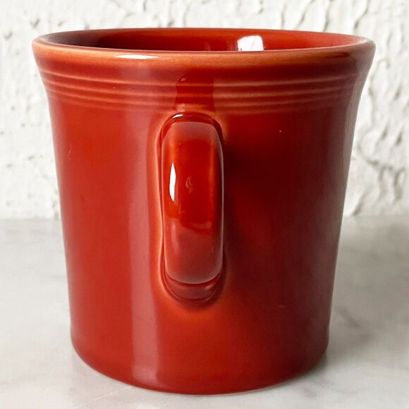 Fiestaware Tom & Jerry Ring Handle Mug - Paprika Fiesta Ware Homer Laughlin Cup - Picture 3 of 6